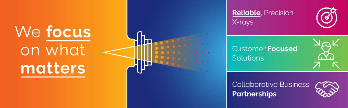We focus on what matters: Reliable, Precision X-rays, Customer Focused Solutions, Collaborative Business Partnerships