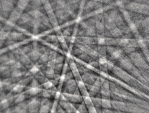 Fig. 13a. EBSD pattern from steel